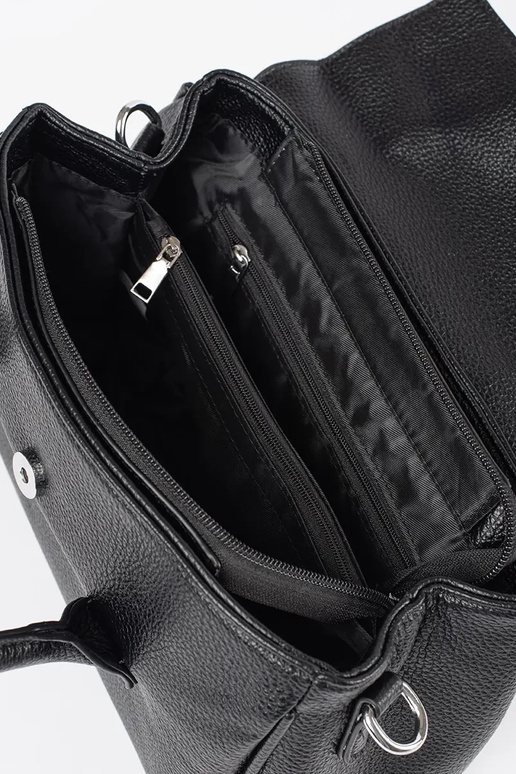 Sac à main noir avec lanières