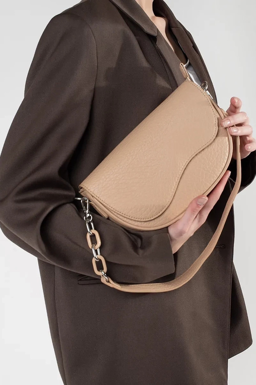 Sac couleur ivoire type cuir de nerka Sac couleur ivoire type cuir de nerka