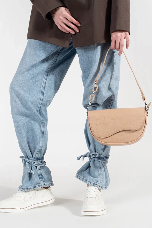 Sac couleur ivoire type cuir de nerka Sac couleur ivoire type cuir de nerka