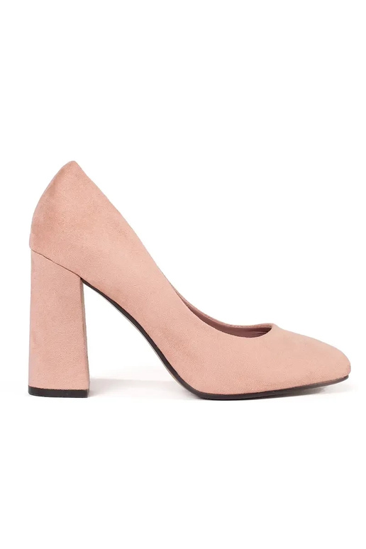 Sandfarbene Wildleder High Heels