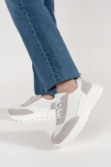 Baskets en cuir ajourées... 2