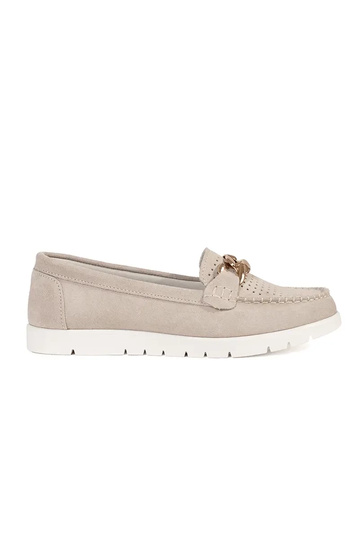 Mocassins en cuir couleur...