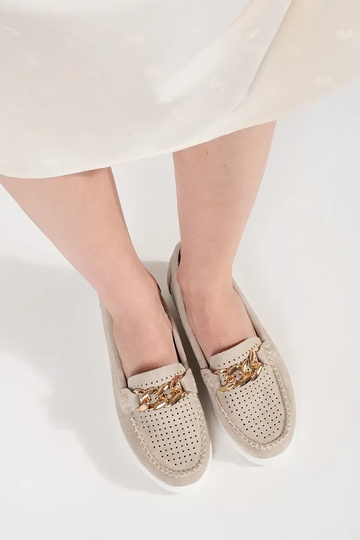 Mocassins en cuir couleur... 2