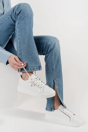 Leer witte kleur Sneakers... 2