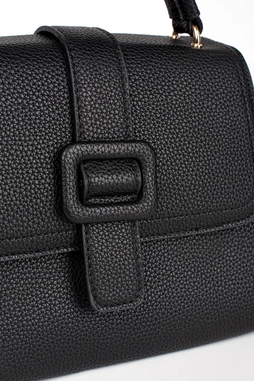 Schwarze kleine Tasche mit goldenen...