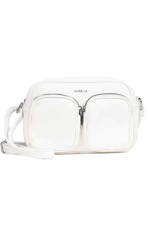 Weiße kleine Tasche mit Taschen