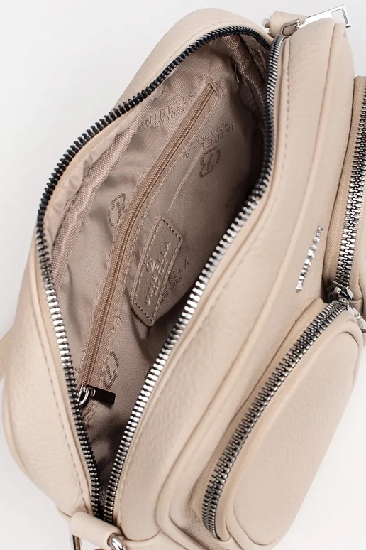 Elfenbeinfarbene kleine Handtasche...