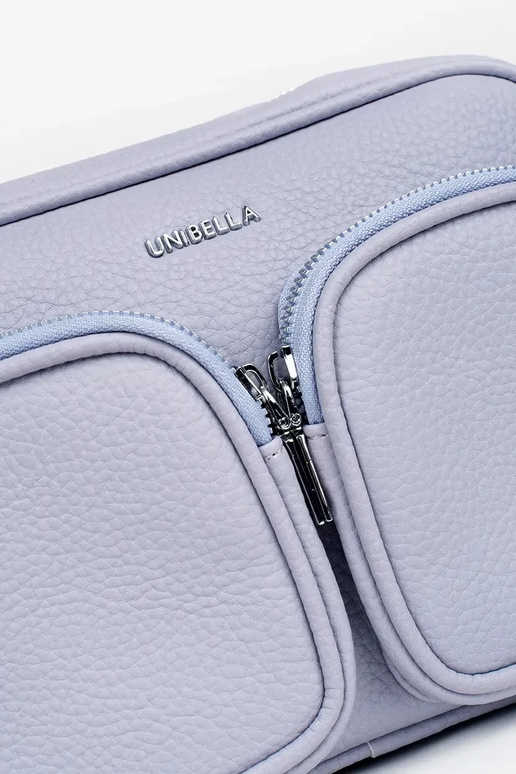 Violette kleine Handtasche mit Taschen