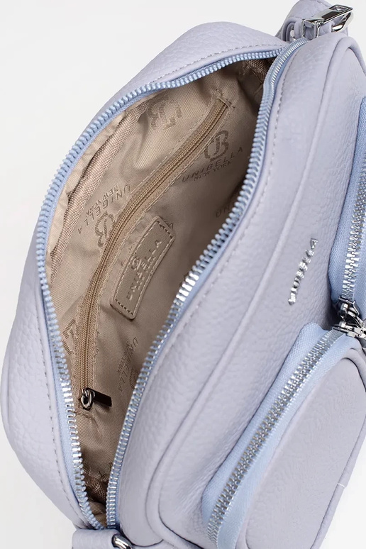 Klein handtasje in paars met zakjes