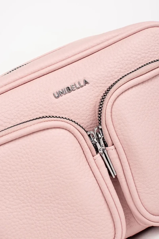 Klein handtasje in roze met zakjes