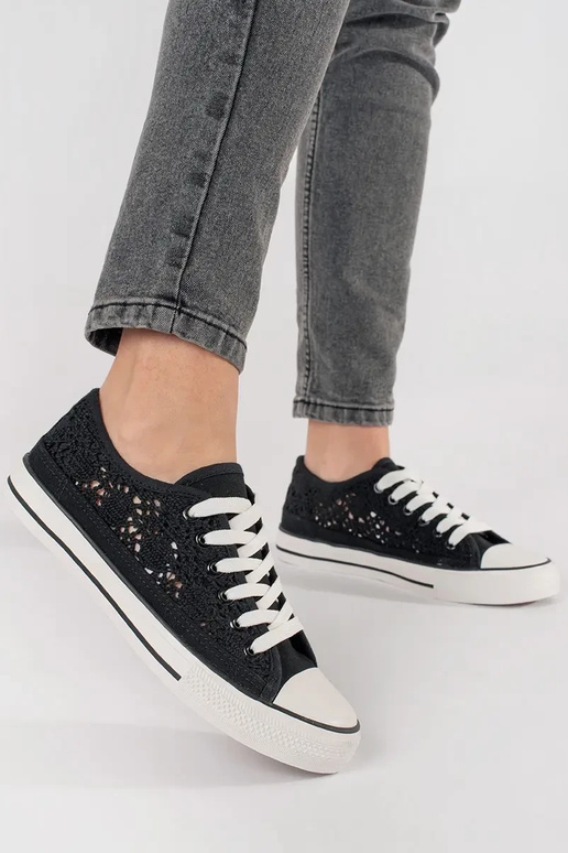 Bottes ajourées noires Bottes ajourées noires