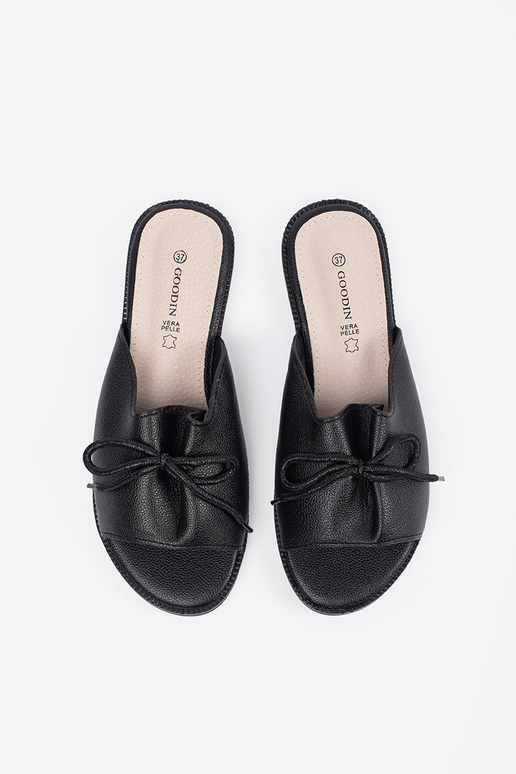 Chaussons noirs avec nœud Chaussons noirs avec nœud