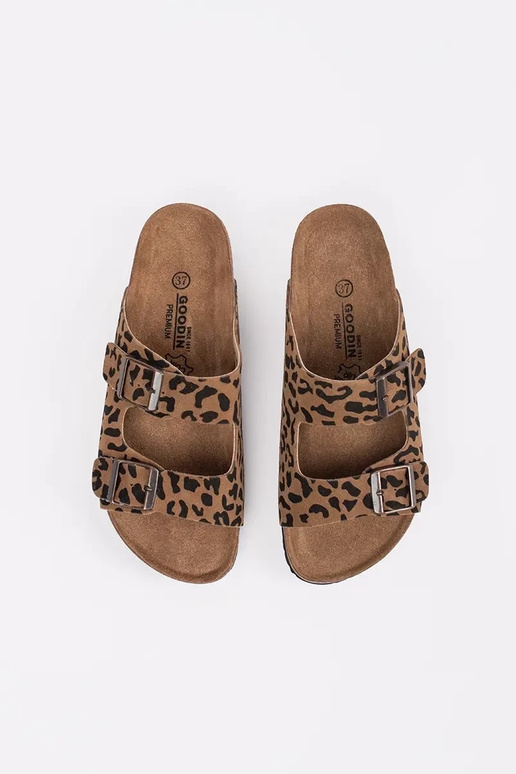 Sandales pour femmes en cuir imprimé... Sandales pour femmes en cuir imprimé...