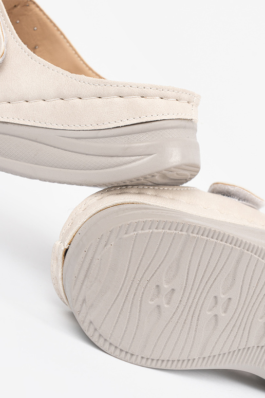 Chaussons à plateforme basse sable vif