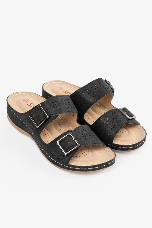 Sandales à plateforme basse avec...