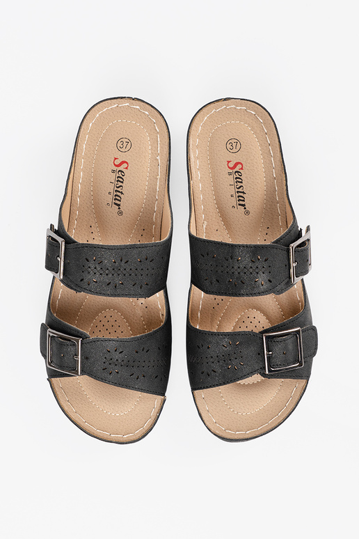 Sandalen op een lage plateau met...