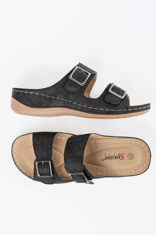 Sandalen op een lage plateau met...