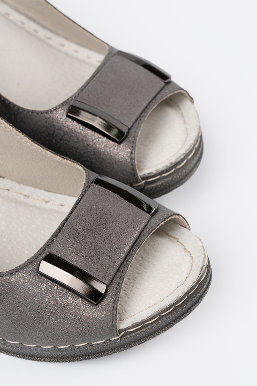 Sandales grises pour femmes à talon... Sandales grises pour femmes à talon...