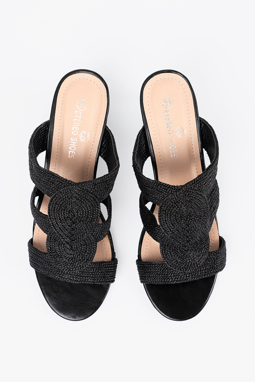 Sandales tissées pour femmes couleur...