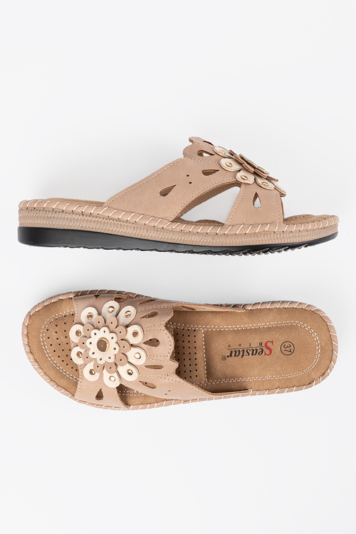 Dames slippers met decoratieve... Dames slippers met decoratieve...