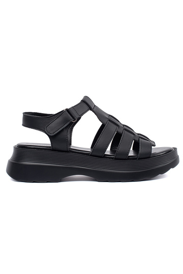 zwarte sandalen met...