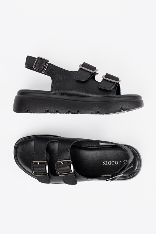 Sandales classiques noires avec...