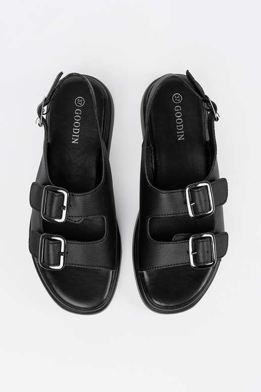 Sandales classiques noires avec...