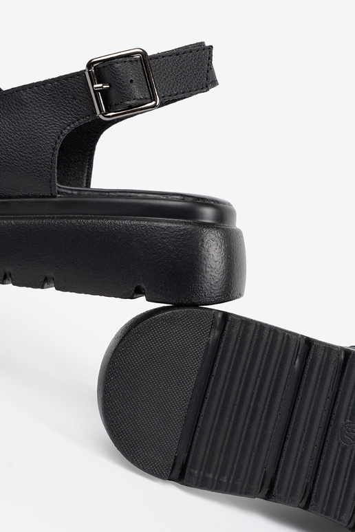 Sandales classiques noires avec...