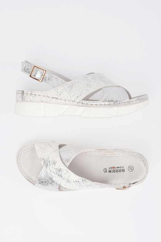 Witte Platte Sandalen