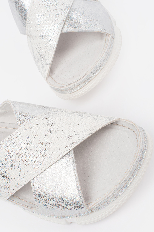 Witte Platte Sandalen