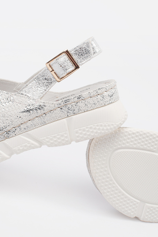 Witte Platte Sandalen