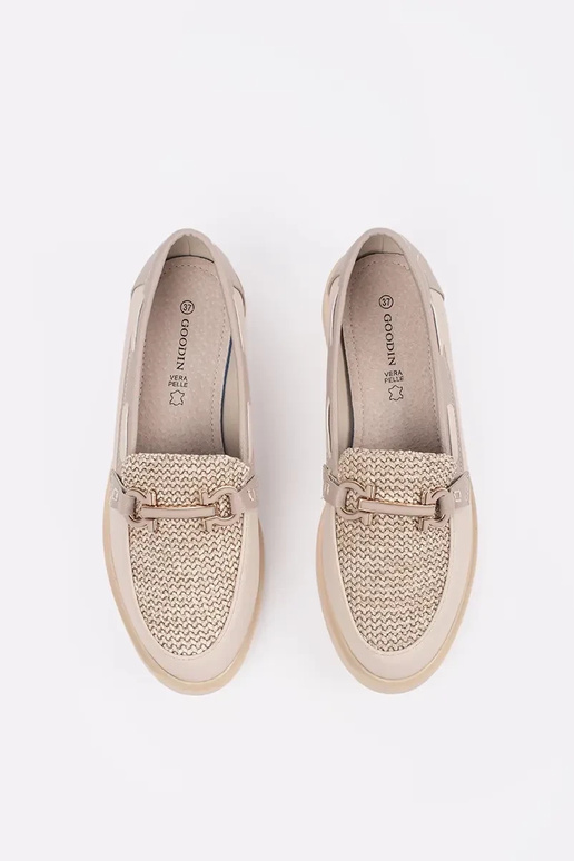 mocassins ivoire avec semelle en cuir mocassins ivoire avec semelle en cuir