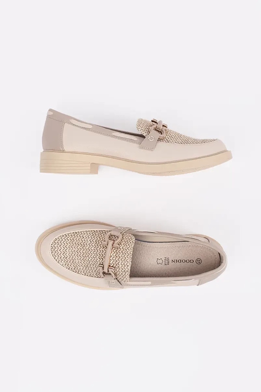 ivoren instapschoenen met leren... ivoren instapschoenen met leren...