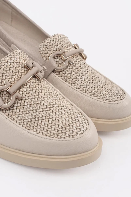 ivoren instapschoenen met leren... ivoren instapschoenen met leren...