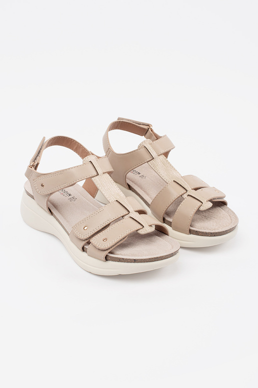 Bequeme Sandalen für Frauen in Sandfarbe Bequeme Sandalen für Frauen in Sandfarbe
