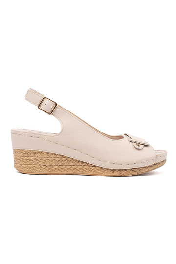 Ivoor Kleur Sandalen op...