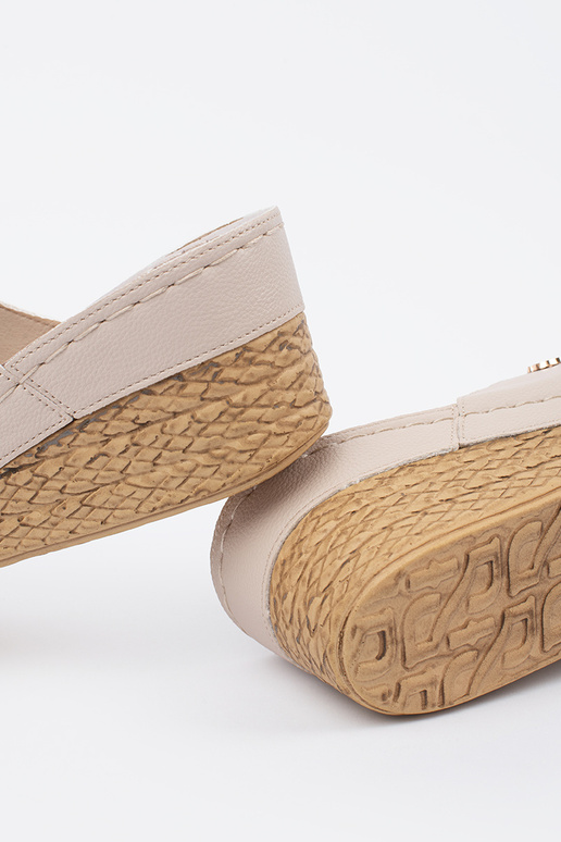 Chaussons à talon compensé couleur...