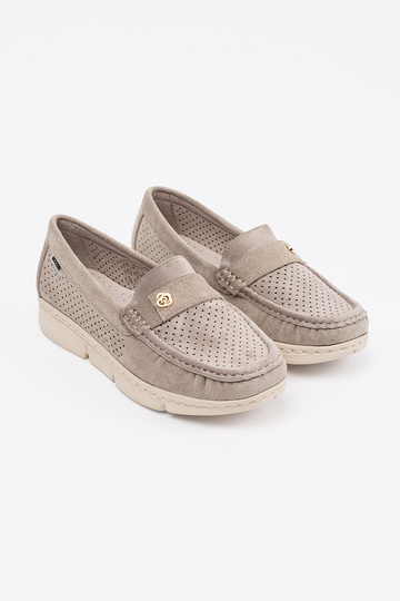 sandkleurige mocassins 2