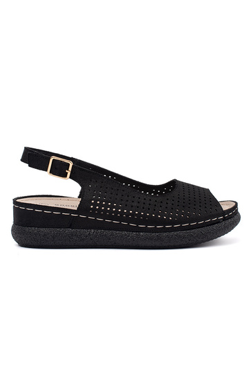 Zwarte Comfortabele Sandalen