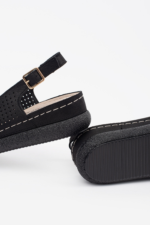 schwarze bequeme Sandalen