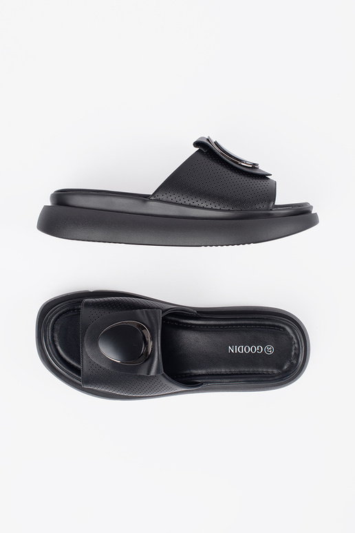 Zwarte Comfortabele Slippers met...