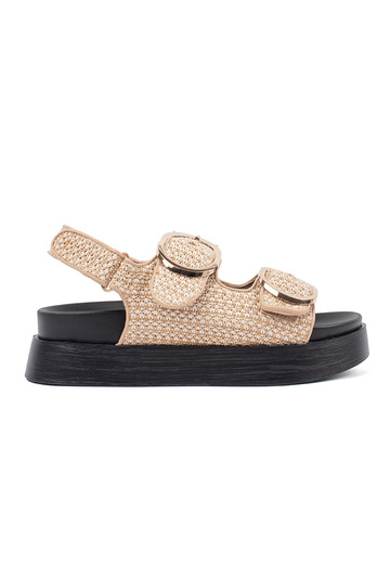 Platform sandalen in...