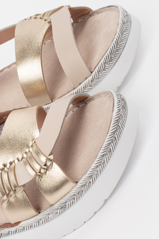 Zandkleurige Sandalen met Platform en...