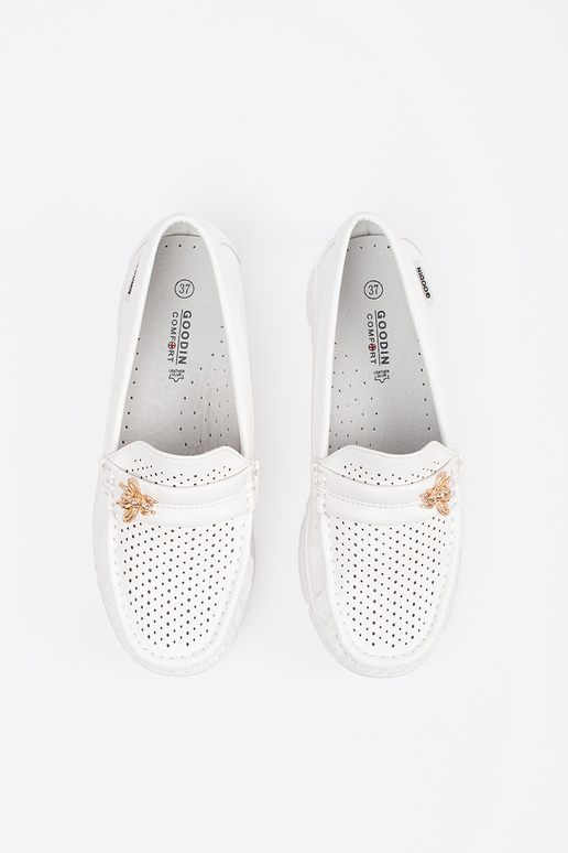 ivoren doorzichtige mocassins ivoren doorzichtige mocassins