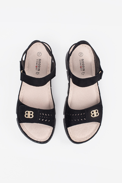 Schwarze Damen Sandalen