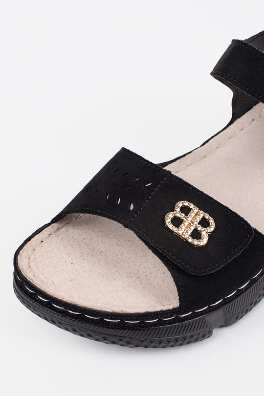 Zwarte sandalen voor dames