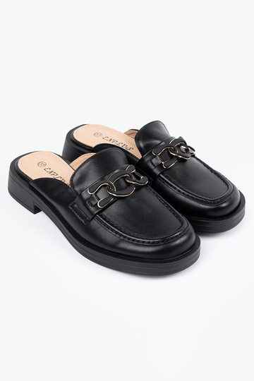 Chaussons noirs en simili... 2