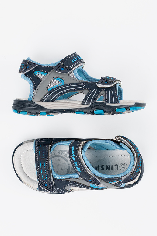 Dunkelblaue Jungen-Sandalen