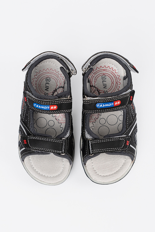 Schwarze Jungen Sandalen