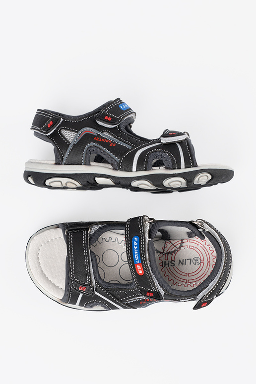 Zwarte jongenssandalen